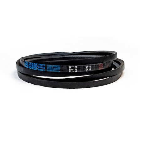 D&D B171 Classical V-Belt, 174 in Outside Length, 21/32 in Top Width, 1 Ribs B171